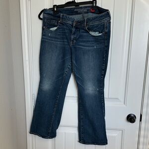 ❤️American Eagle Outfitters Women's Dark Blue Boot Cut Jeans